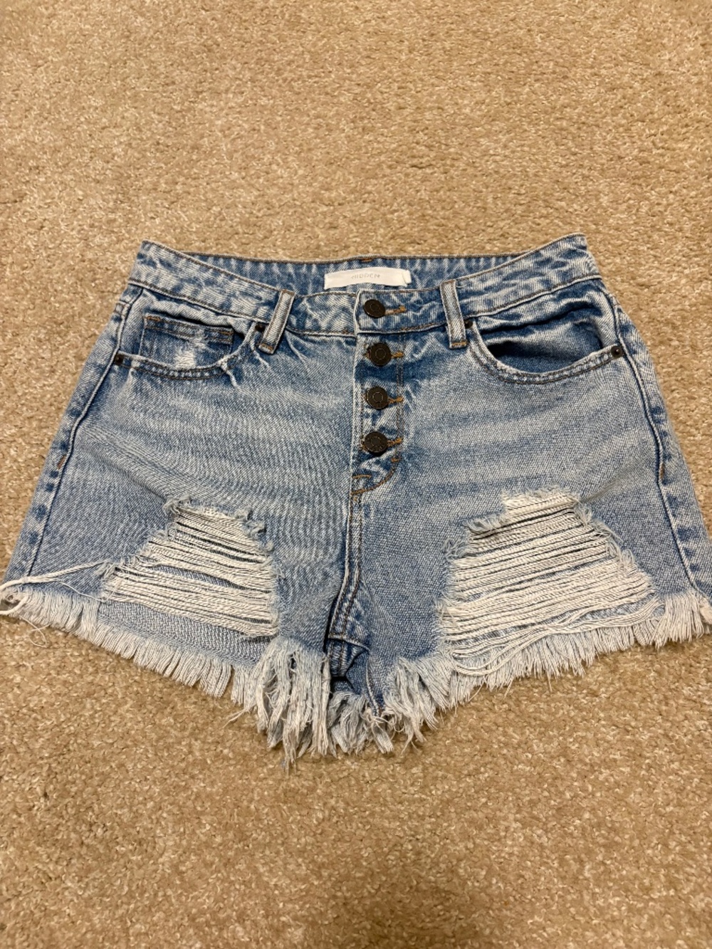 Hidden denim shorts